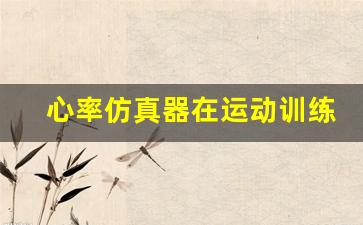 心率仿真器在运动训练中的重要作用