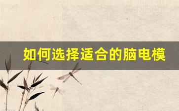 如何选择适合的脑电模拟仪设备